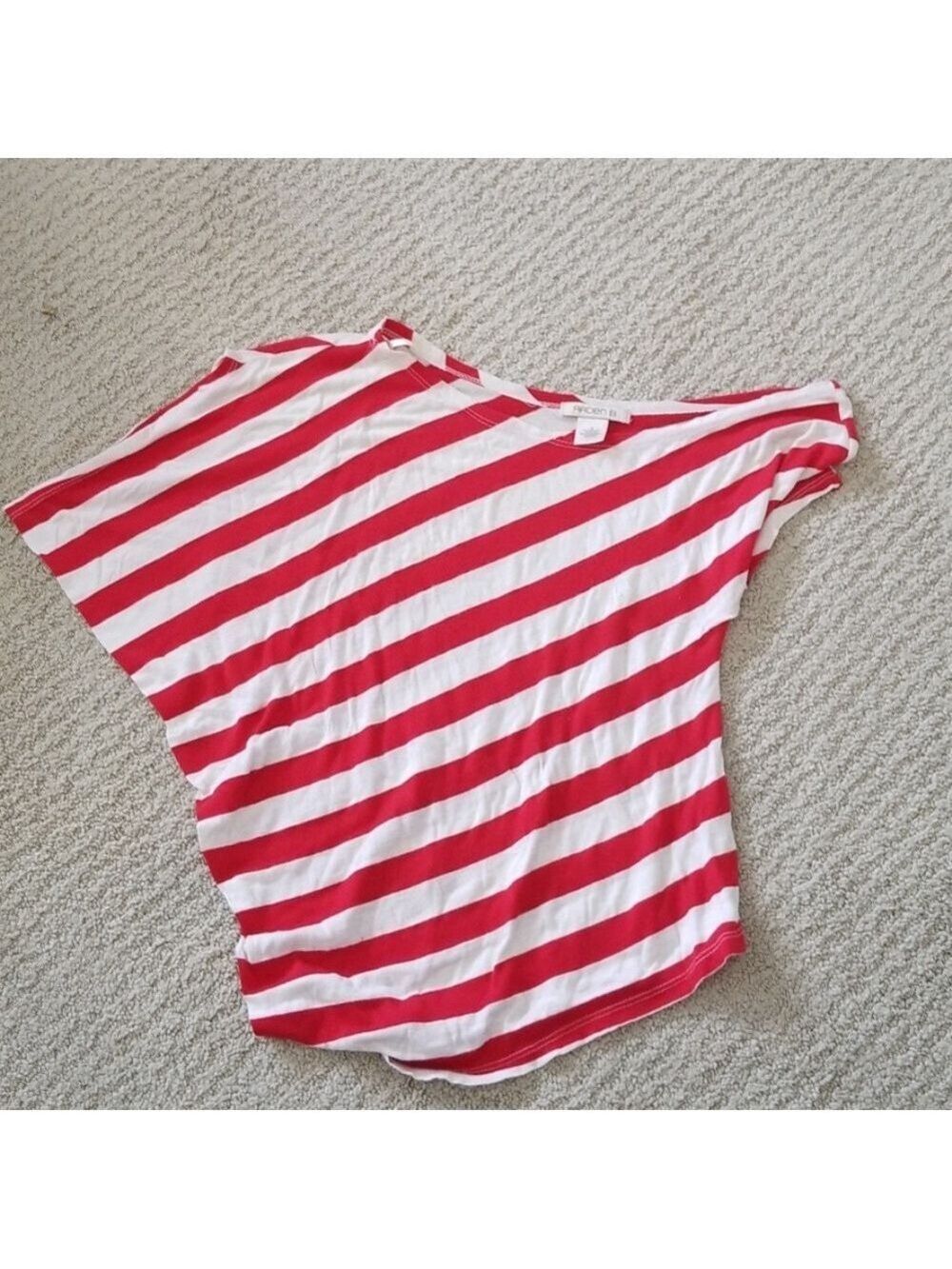 Red White Stripes Off Shoulder Top